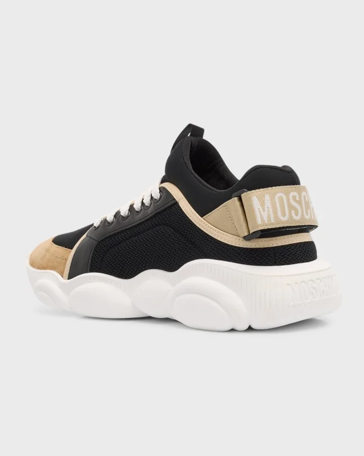 Men's Teddy-Sole Mixed-Media Fashion Sneakers - Image 3