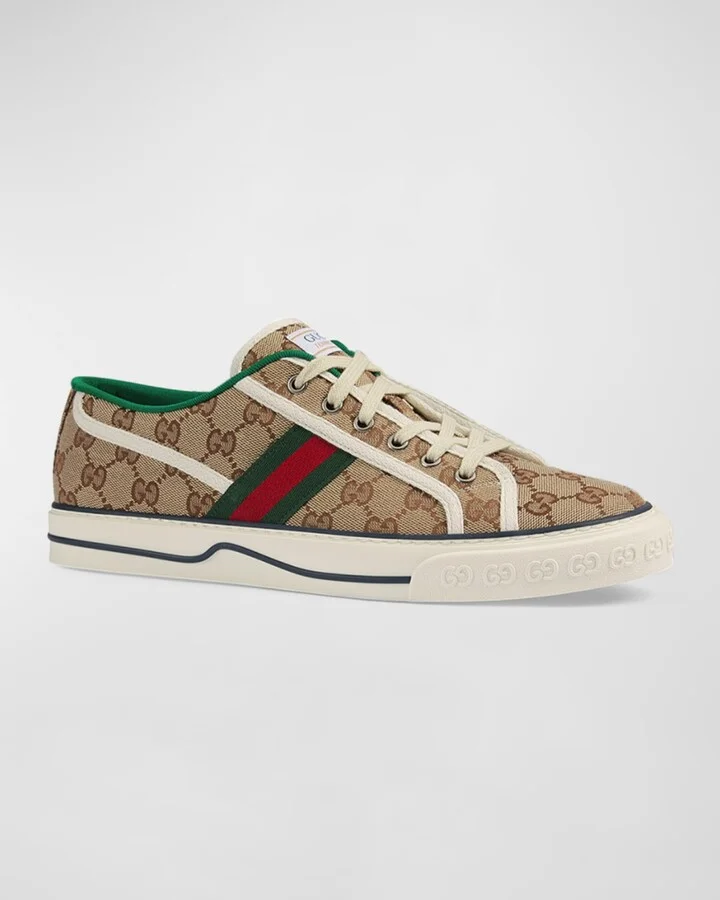 Men's Tennis 1977 GG Canvas Sneakers - Image 3