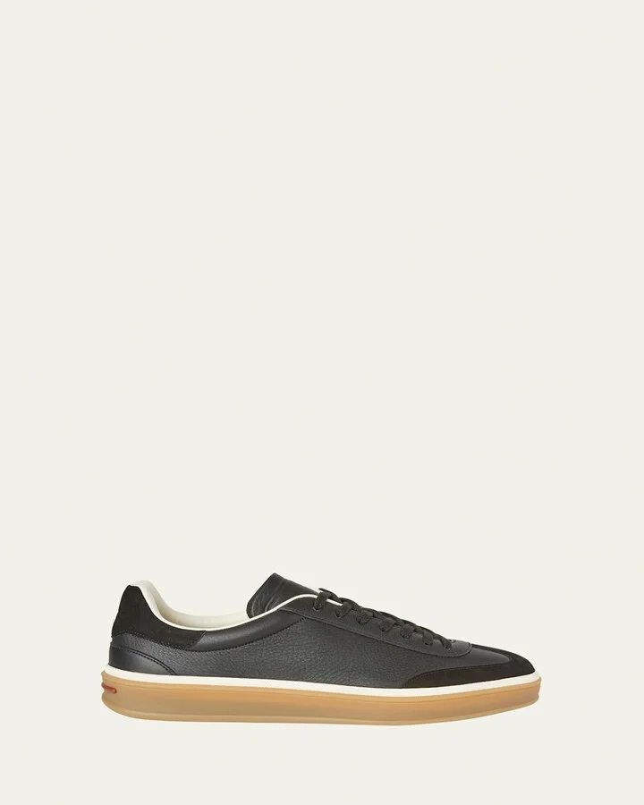 Men's Tennis Walk Mixed Leather Sneakers