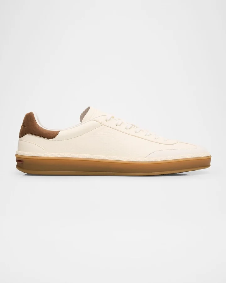 Men's Tennis Walk Mixed Leather Sneakers