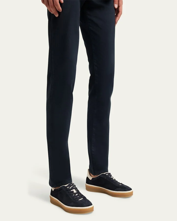 Men's Tennis Walk Suede Low-Top Sneakers - Image 2