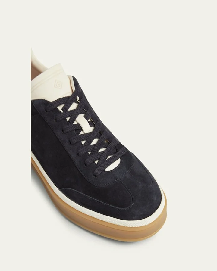 Men's Tennis Walk Suede Low-Top Sneakers - Image 4
