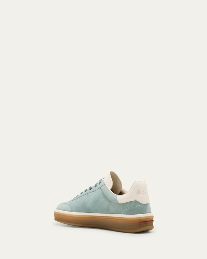 Men's Tennis Walk Suede Low-Top Sneakers - Image 9