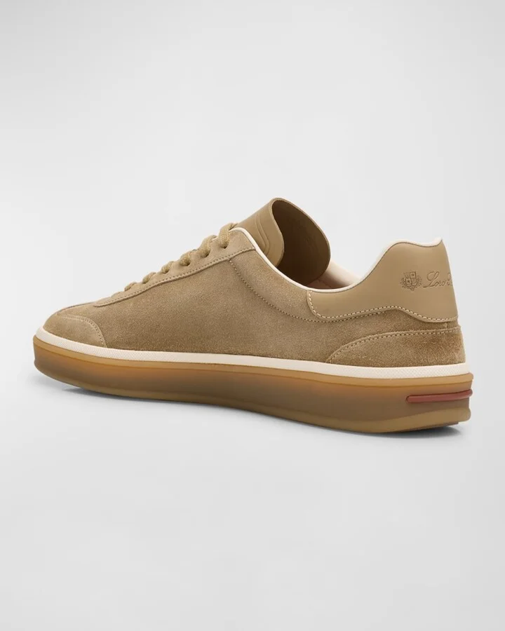 Men's Tennis Walk Suede Low-Top Sneakers - Image 4