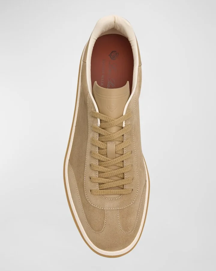 Men's Tennis Walk Suede Low-Top Sneakers - Image 6