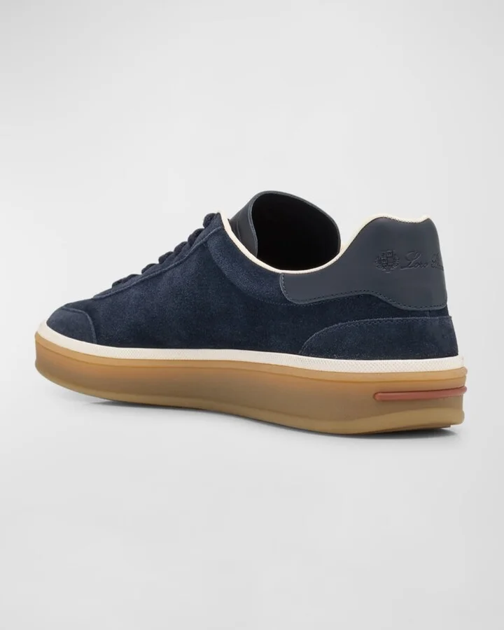 Men's Tennis Walk Suede Low-Top Sneakers - Image 7