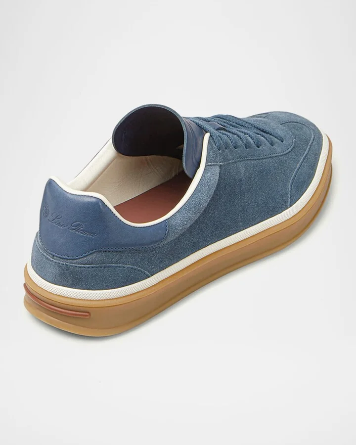 Men's Tennis Walk Suede Low-Top Sneakers - Image 11