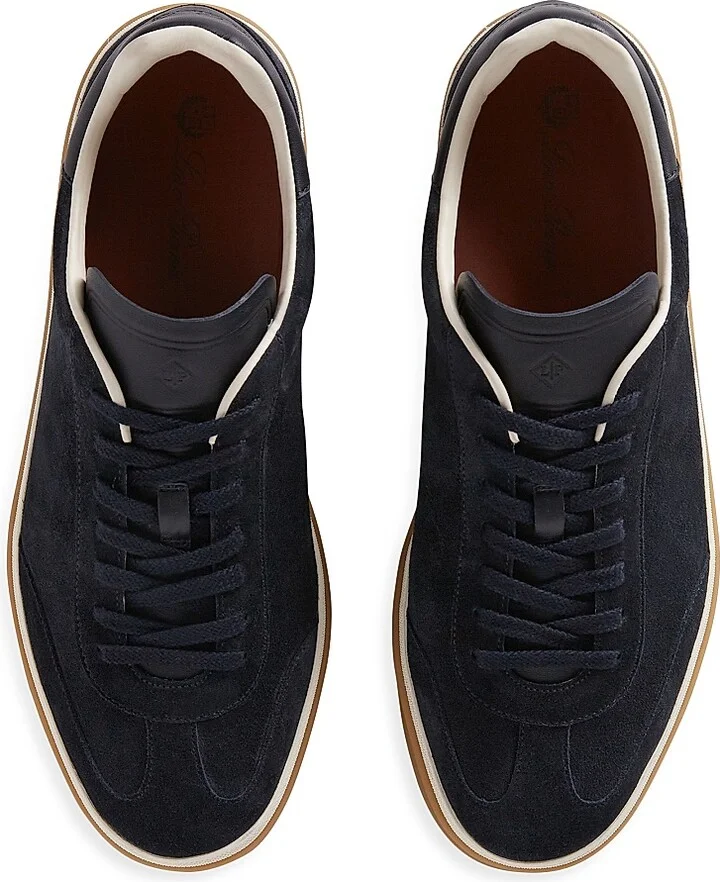 Men's Tennis Walk Suede Sneakers - Blue Navy - Size 7 - Image 4