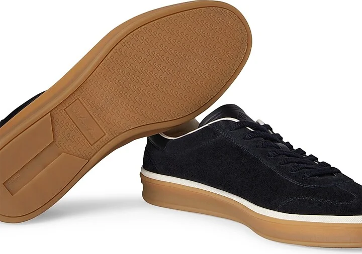 Men's Tennis Walk Suede Sneakers - Blue Navy - Size 7 - Image 5
