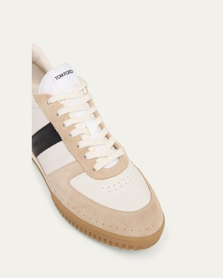 Men's Terence Suede and Leather Low-Top Sneakers - Image 2