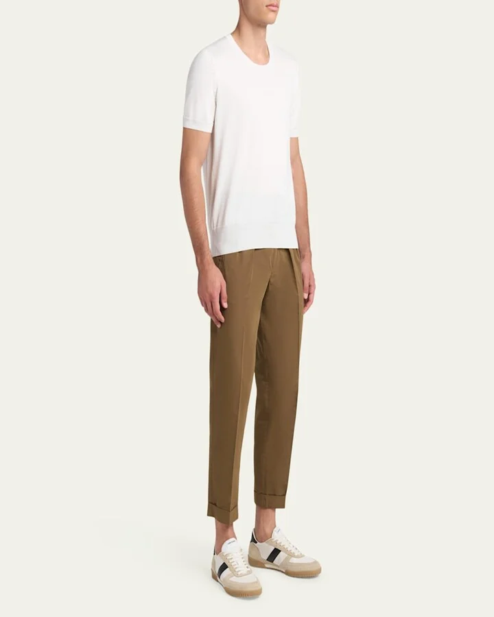 Men's Terence Suede and Leather Low-Top Sneakers - Image 7