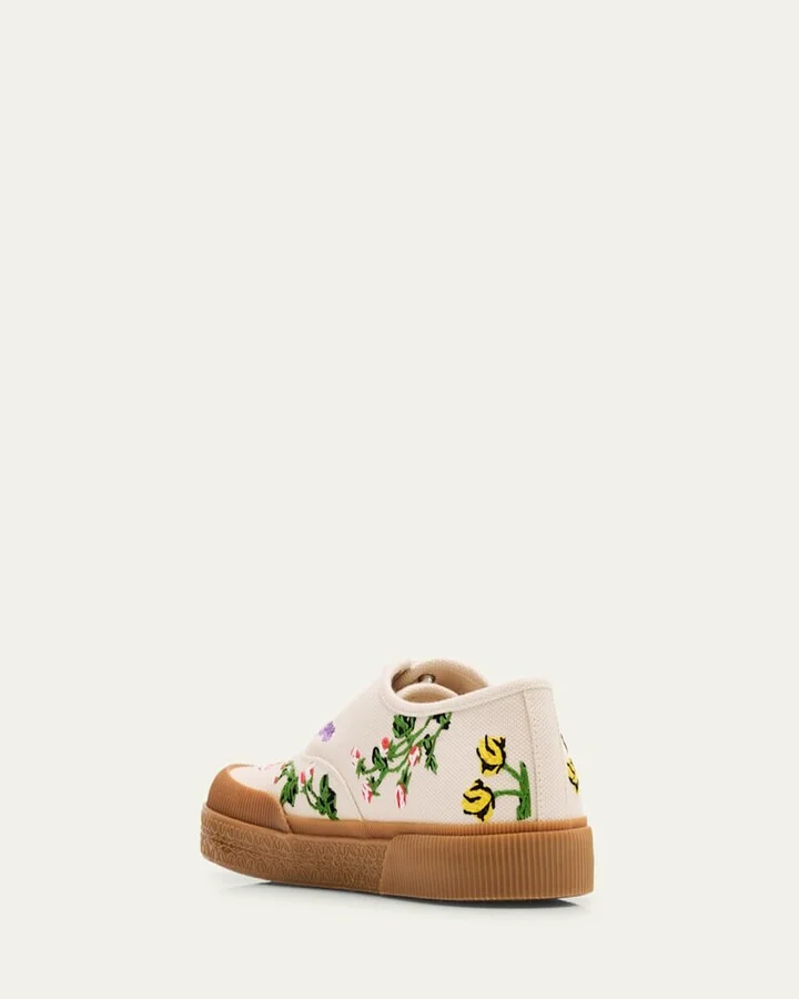 Men's Terra Embroidered Canvas Low-Top Sneakers - Image 2