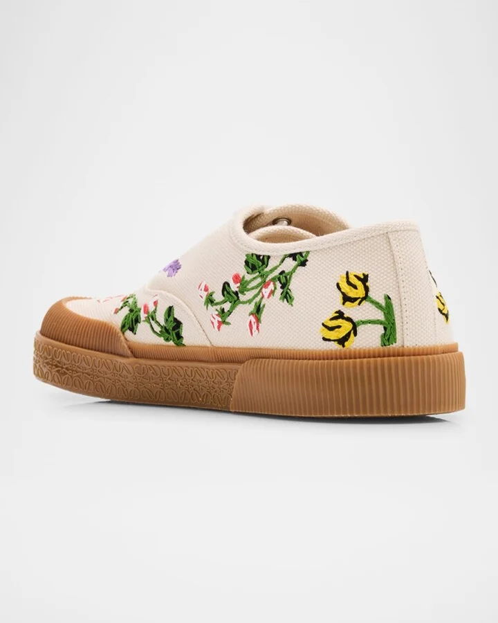 Men's Terra Embroidered Canvas Low-Top Sneakers - Image 7