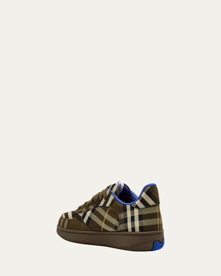 Men's Terrace Check Low-Top Sneakers - Image 3