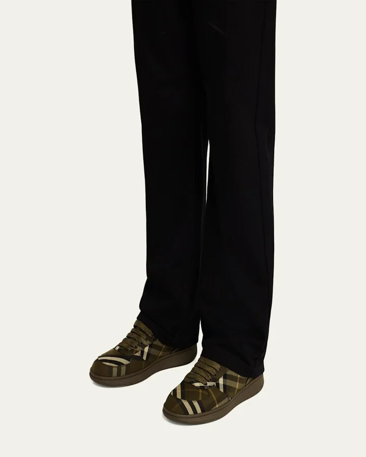 Men's Terrace Check Low-Top Sneakers - Image 4