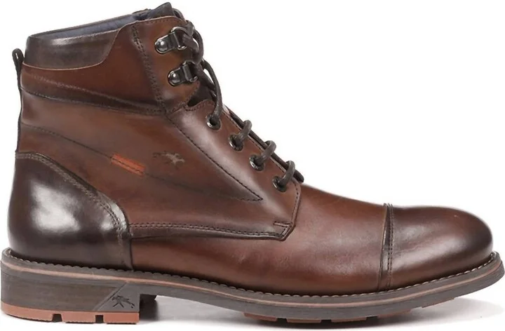 Men's Terry Tie Boot In Cognac
