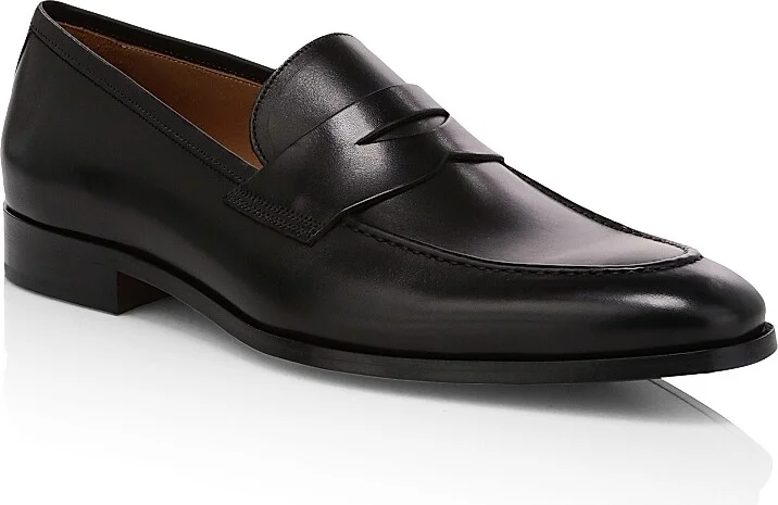 Men's Tesoro Leather Penny Loafers - Cloud Brandy - Size 7 - Image 2