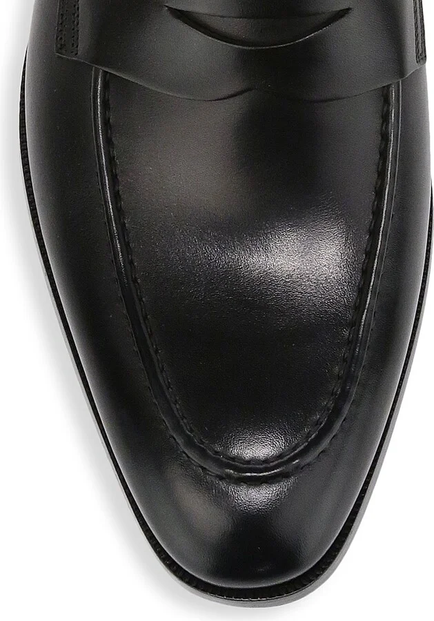 Men's Tesoro Leather Penny Loafers - Cloud Brandy - Size 7 - Image 4