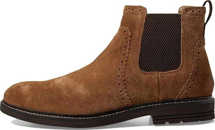 Mens Textured Leather Chukka Boots