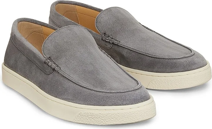 Men's Textured Suede Loafers - Beige - Size 10.5 - Image 7