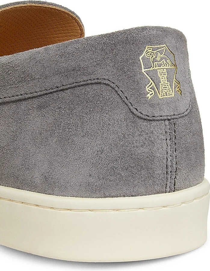 Men's Textured Suede Loafers - Beige - Size 10.5 - Image 10