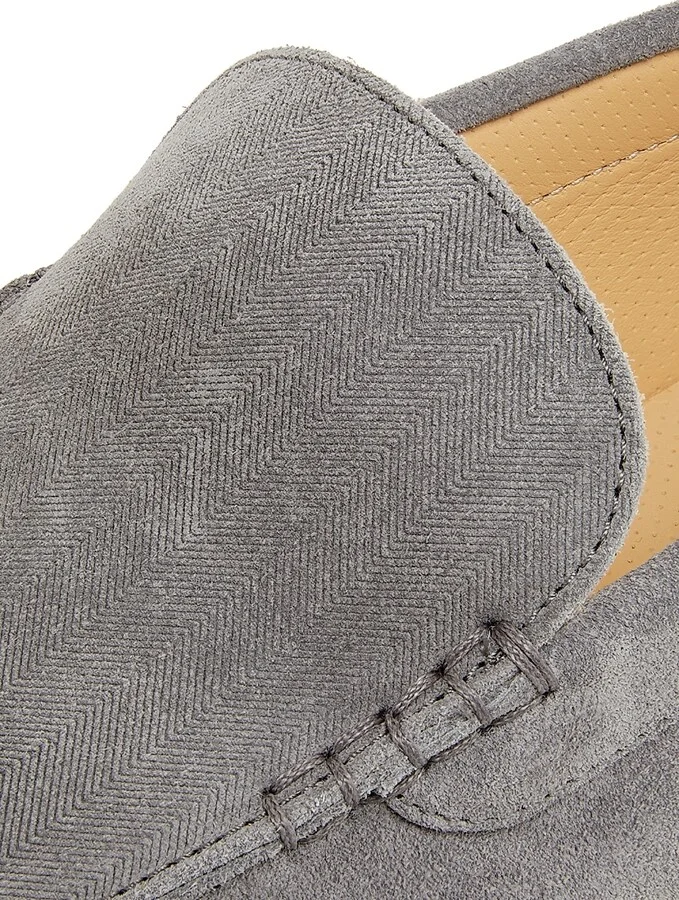 Men's Textured Suede Loafers - Beige - Size 10.5 - Image 11