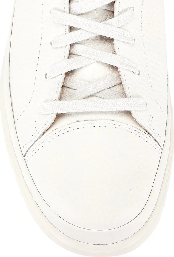 Men's Thomas Leather Lace-Up Sneakers - White Oregon - Size 8 - Image 4