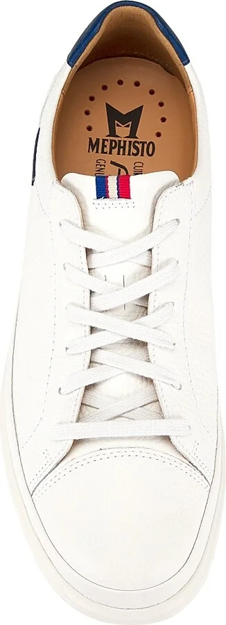 Men's Thomas Leather Lace-Up Sneakers - White Oregon - Size 8 - Image 5