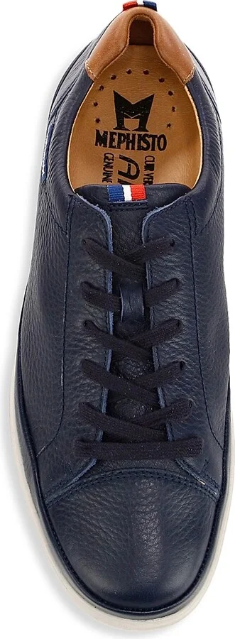 Men's Thomas Leather Lace-Up Sneakers - White Oregon - Size 8 - Image 10