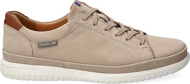 Men's Thomas Leather Low-Top Sneakers - Sand - Size 7