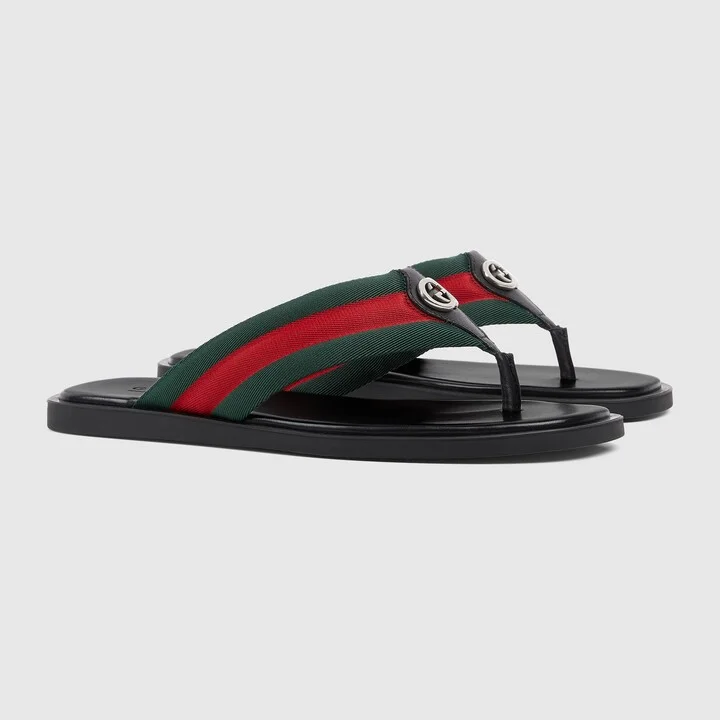 Men's thong sandal with Interlocking G - Image 2