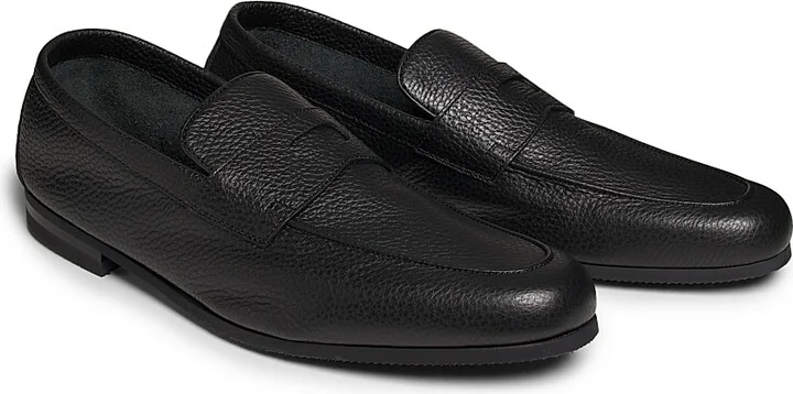 Men's Thorne Leather Penny Loafers - Black - Size 7.5 - Image 2