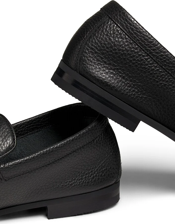 Men's Thorne Leather Penny Loafers - Black - Size 7.5 - Image 5
