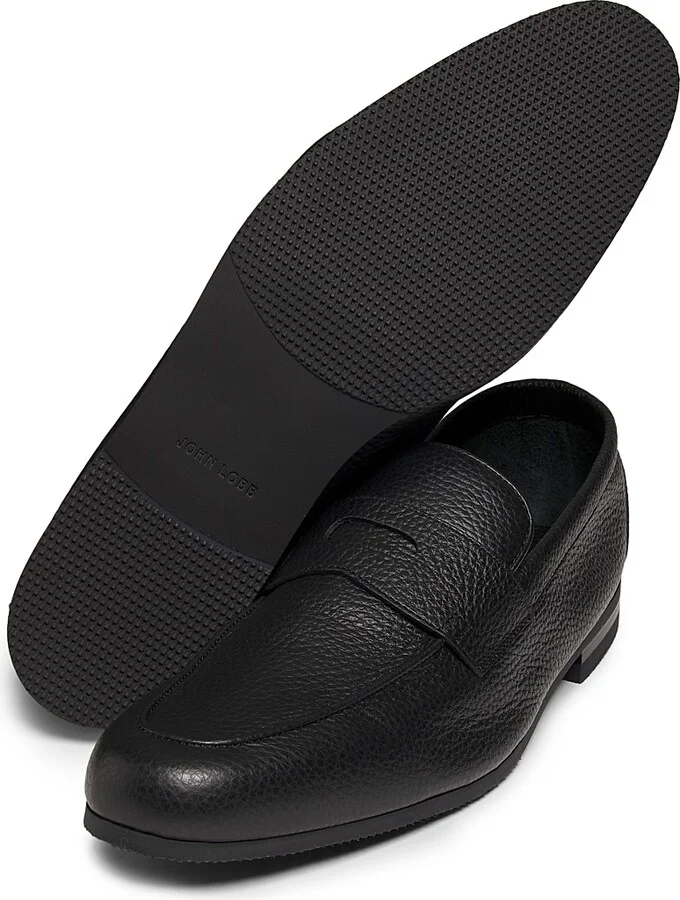 Men's Thorne Leather Penny Loafers - Black - Size 7.5 - Image 6