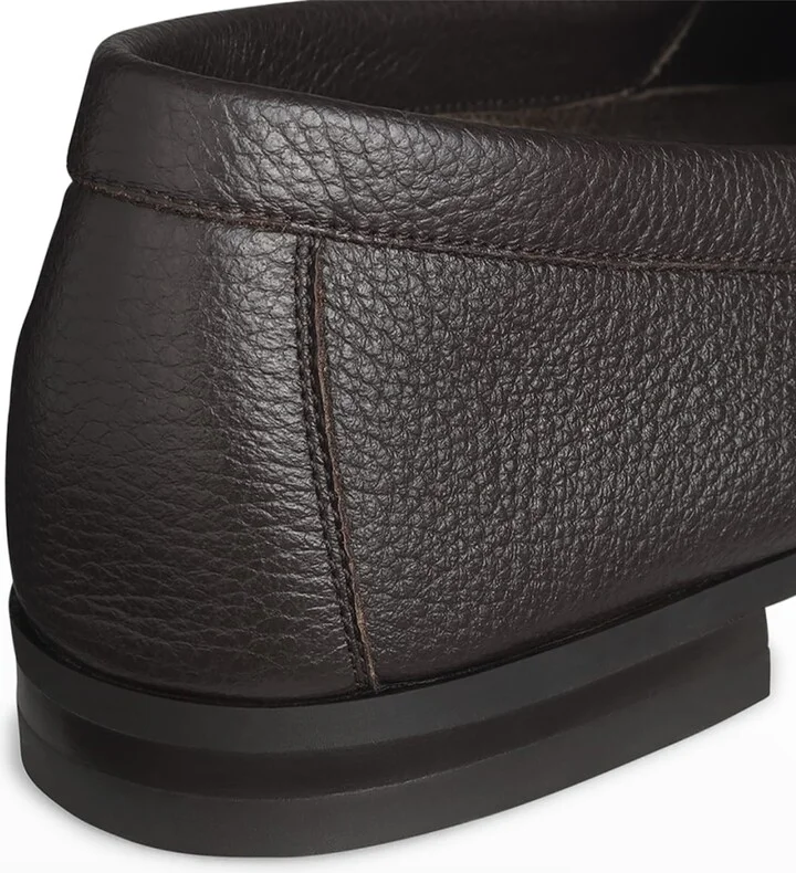 Men's Thorne Soft Textured Leather Penny Loafers - Image 2