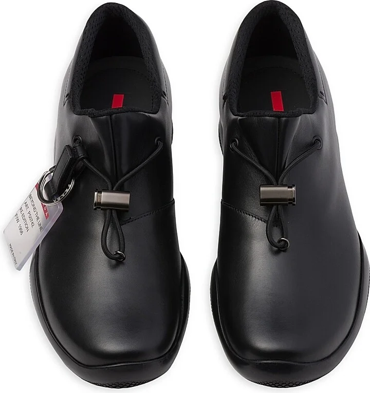 Men's Toblach Leather Sneakers - Black - Size 6 - Image 2