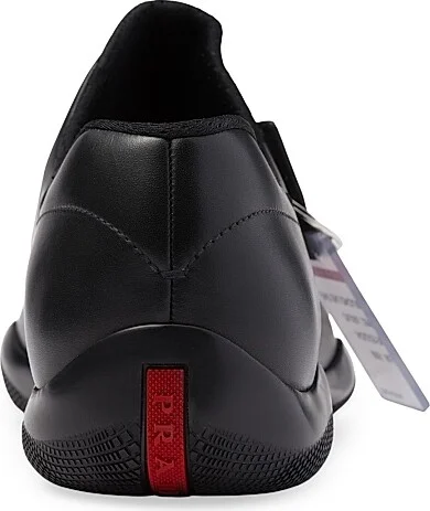 Men's Toblach Leather Sneakers - Black - Size 6 - Image 5