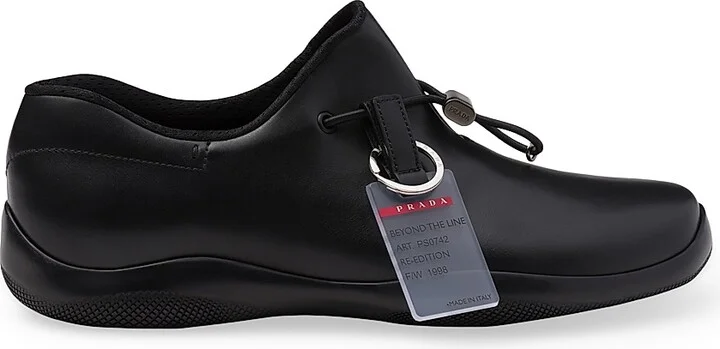 Men's Toblach Leather Sneakers - Black - Size 6
