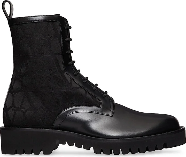 Men's Toile Iconographe Combat Boots - Black - Size 9