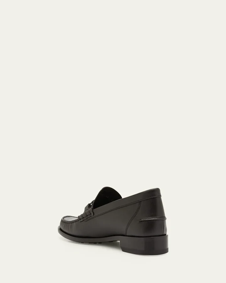 Men's Tonal FF-Monogram Leather Loafers - Image 3