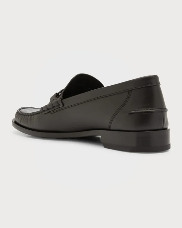 Men's Tonal FF-Monogram Leather Loafers - Image 3