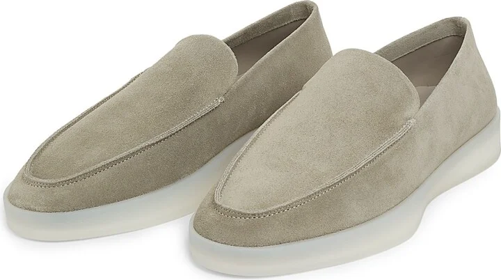 Men's Tonal Suede Loafers - Black - Size 7 - Image 7
