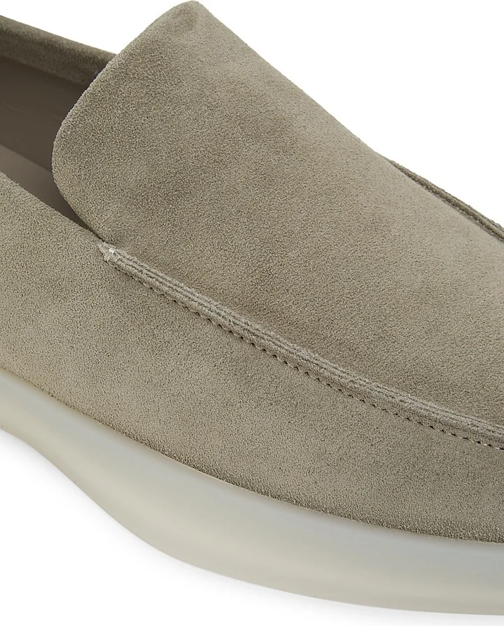 Men's Tonal Suede Loafers - Black - Size 7 - Image 10