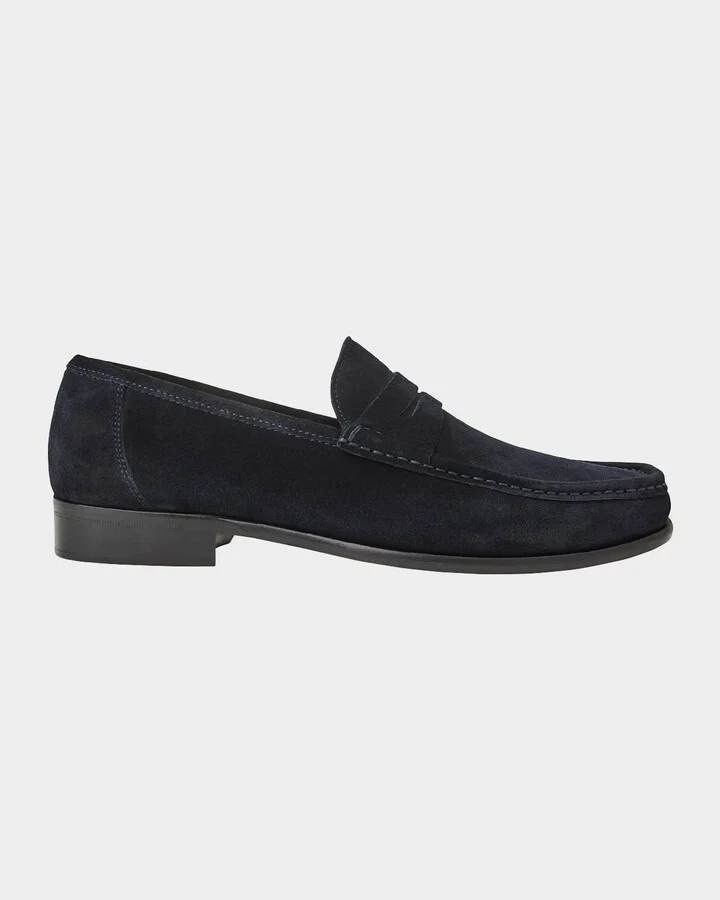 Navy Suede