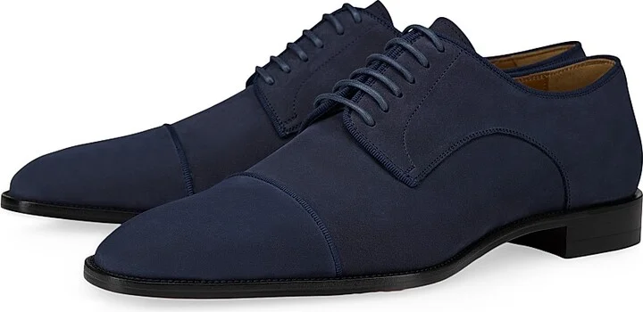 Men's Top 5 Leather Derby Shoes - Zaffiro - Size 6 - Image 2
