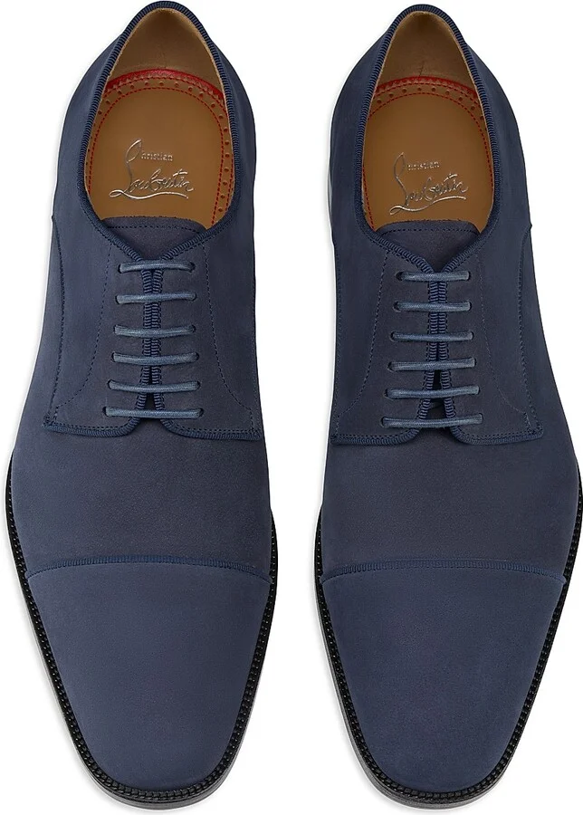 Men's Top 5 Leather Derby Shoes - Zaffiro - Size 6 - Image 4