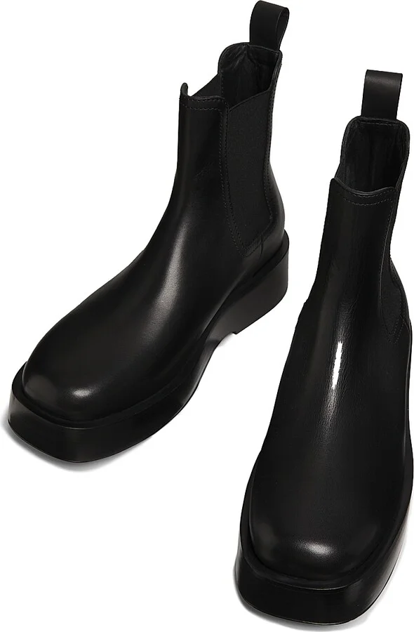 Men's Torino Leather Chelsea Boots - Black - Size 8 - Image 4