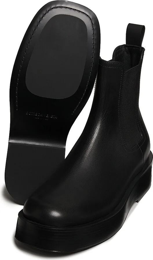 Men's Torino Leather Chelsea Boots - Black - Size 8 - Image 6