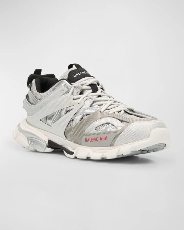 Men's Track Metallic Mesh Sneakers - Image 2