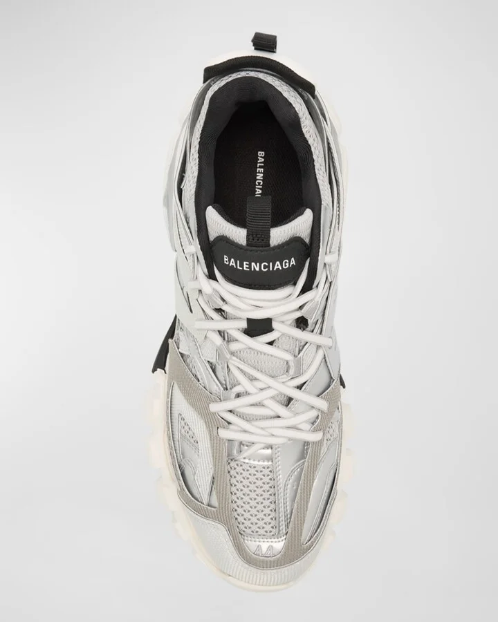 Men's Track Metallic Mesh Sneakers - Image 4